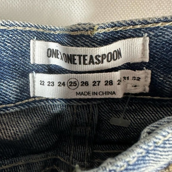 One Teaspoon Awesome Baggies Size 25 Blue Light Wash - Picture 5 of 11